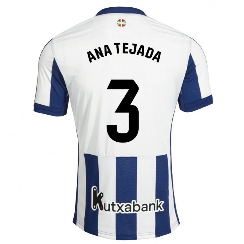 Danxenメンズアナ・テハダ#3ネイビー 白 ゴールデンロッドホームシャツ2026/27ジャージーユニフォーム