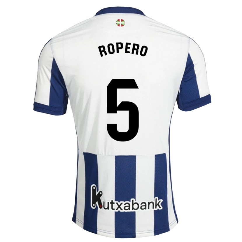 DanxenメンズIker Ropero#5ネイビー 白 ゴールデンロッドホームシャツ2026/27ジャージーユニフォーム