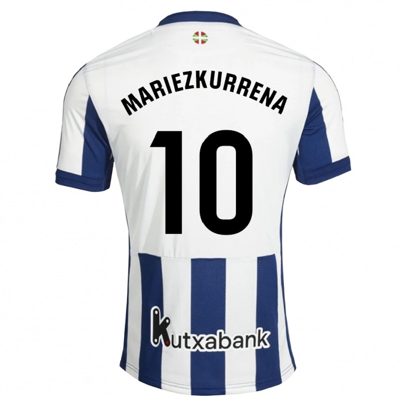 DanxenメンズArkaitz Mariezkurrena#10ネイビー 白 ゴールデンロッドホームシャツ2026/27ジャージーユニフォーム