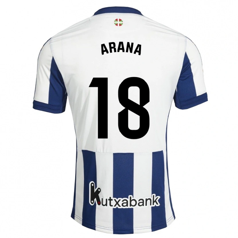 DanxenメンズPello Arana#18ネイビー 白 ゴールデンロッドホームシャツ2026/27ジャージーユニフォーム
