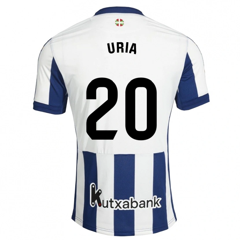 DanxenメンズMirari Uria#20ネイビー 白 ゴールデンロッドホームシャツ2026/27ジャージーユニフォーム