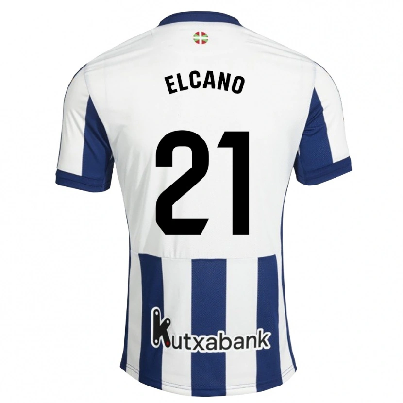 DanxenメンズMarkel Elcano#21ネイビー 白 ゴールデンロッドホームシャツ2026/27ジャージーユニフォーム