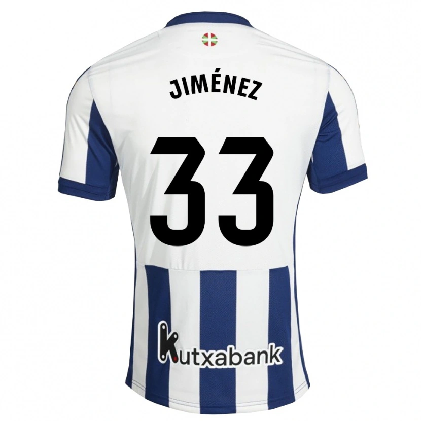 DanxenメンズJavier Jiménez#33ネイビー 白 ゴールデンロッドホームシャツ2026/27ジャージーユニフォーム