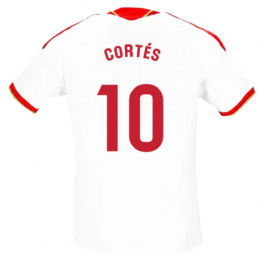 DanxenメンズMillaray Cortés#10白 赤ホームシャツ2026/27ジャージーユニフォーム