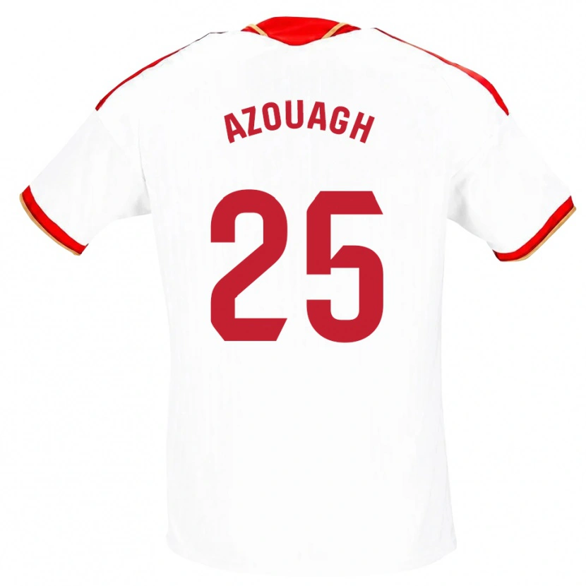 DanxenメンズRayan Azouagh#25白 赤ホームシャツ2026/27ジャージーユニフォーム