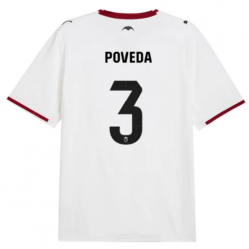 DanxenメンズHugo Poveda#3黒白赤黄ホームシャツ2026/27ジャージーユニフォーム