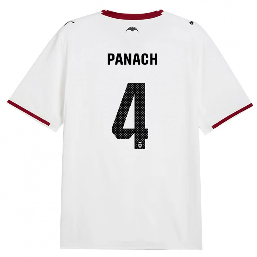DanxenメンズAlejandro Panach#4黒白赤黄ホームシャツ2026/27ジャージーユニフォーム