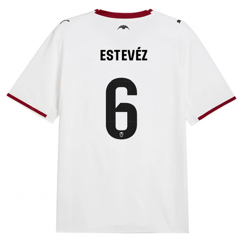 DanxenメンズAlejandro Estevéz#6黒白赤黄ホームシャツ2026/27ジャージーユニフォーム