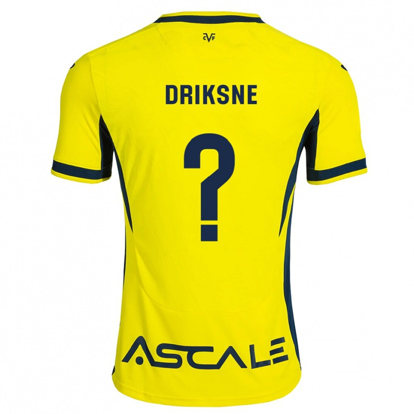 DanxenメンズDaniels Driksne#0黄 赤ホームシャツ2026/27ジャージーユニフォーム
