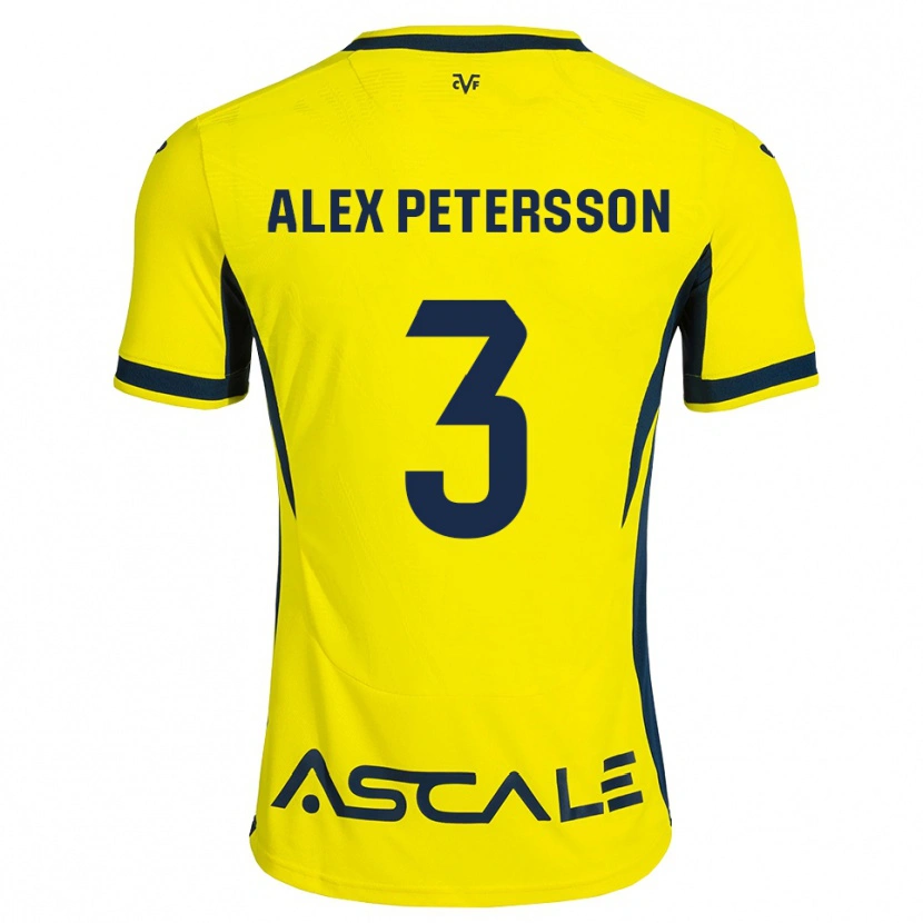 DanxenメンズMax Petersson#3黄 赤ホームシャツ2026/27ジャージーユニフォーム