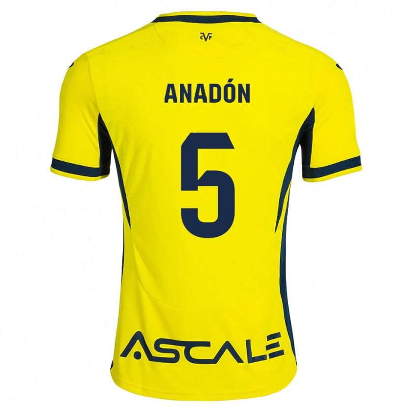 DanxenメンズGuillermo Anadón#5黄 赤ホームシャツ2026/27ジャージーユニフォーム