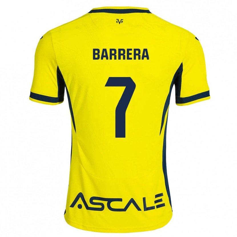 DanxenメンズSergio Barrera#7黄 赤ホームシャツ2026/27ジャージーユニフォーム