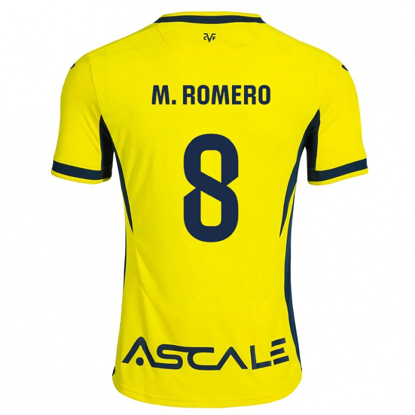 DanxenメンズMaría Romero#8黄 赤ホームシャツ2026/27ジャージーユニフォーム