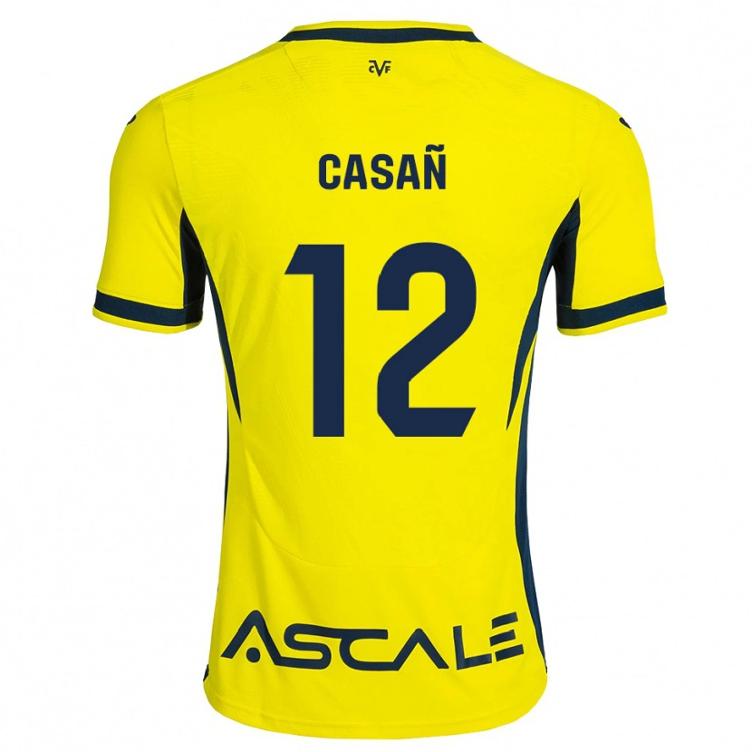 DanxenメンズJorge Casañ#12黄 赤ホームシャツ2026/27ジャージーユニフォーム