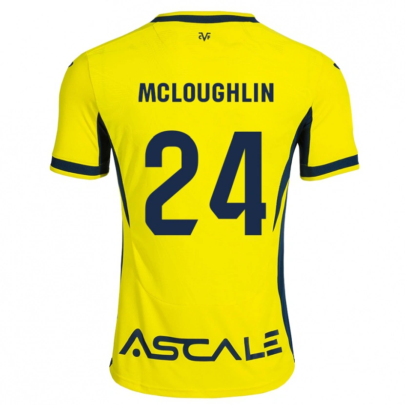 DanxenメンズCaden Mcloughlin#24黄 赤ホームシャツ2026/27ジャージーユニフォーム