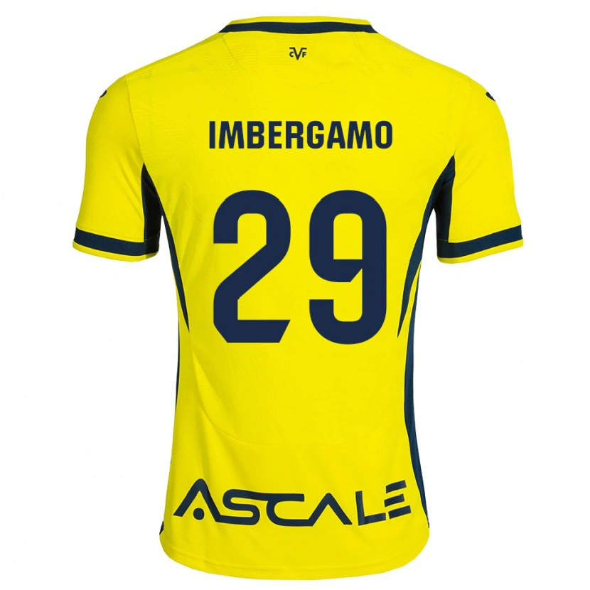 DanxenメンズMar Imbergamo#29黄 赤ホームシャツ2026/27ジャージーユニフォーム