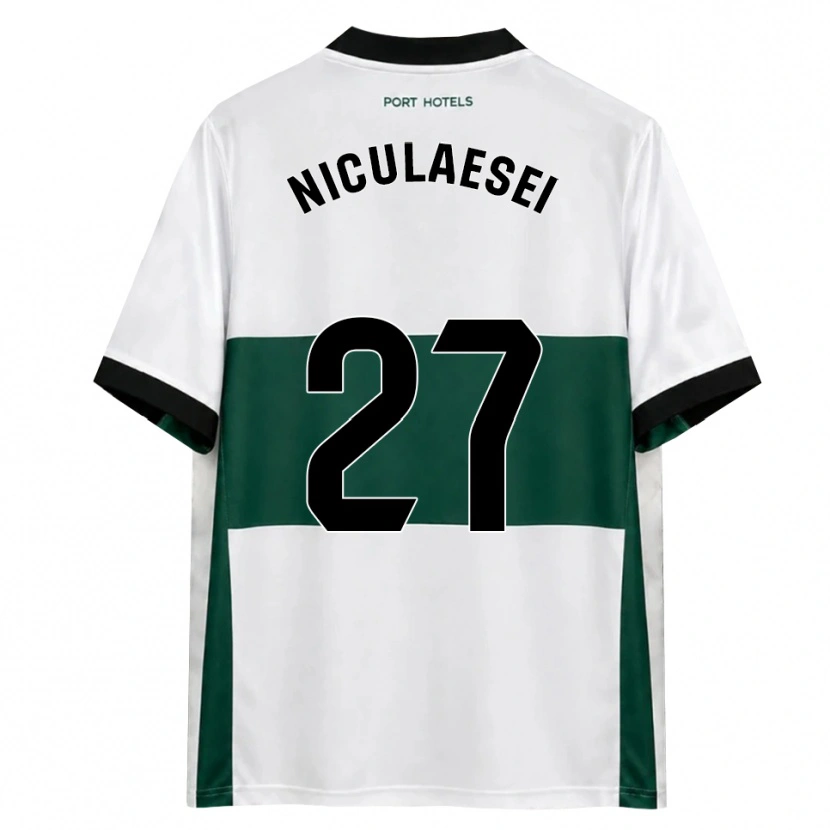 DanxenメンズAlbert Niculăesei#27緑 白 赤ホームシャツ2026/27ジャージーユニフォーム