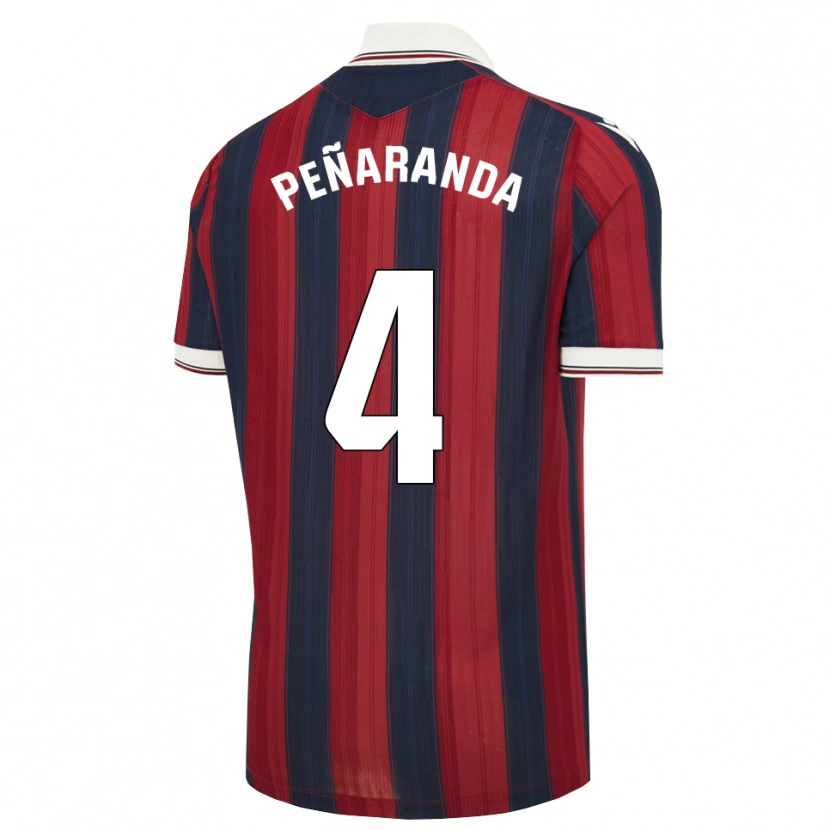 DanxenメンズCarlos Peñaranda#4ミッドナイトブルー 赤ホームシャツ2026/27ジャージーユニフォーム