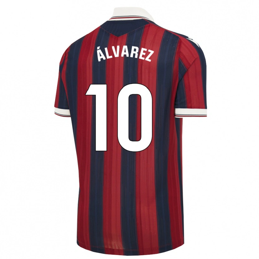DanxenメンズCarlos Álvarez#10ミッドナイトブルー 赤ホームシャツ2026/27ジャージーユニフォーム