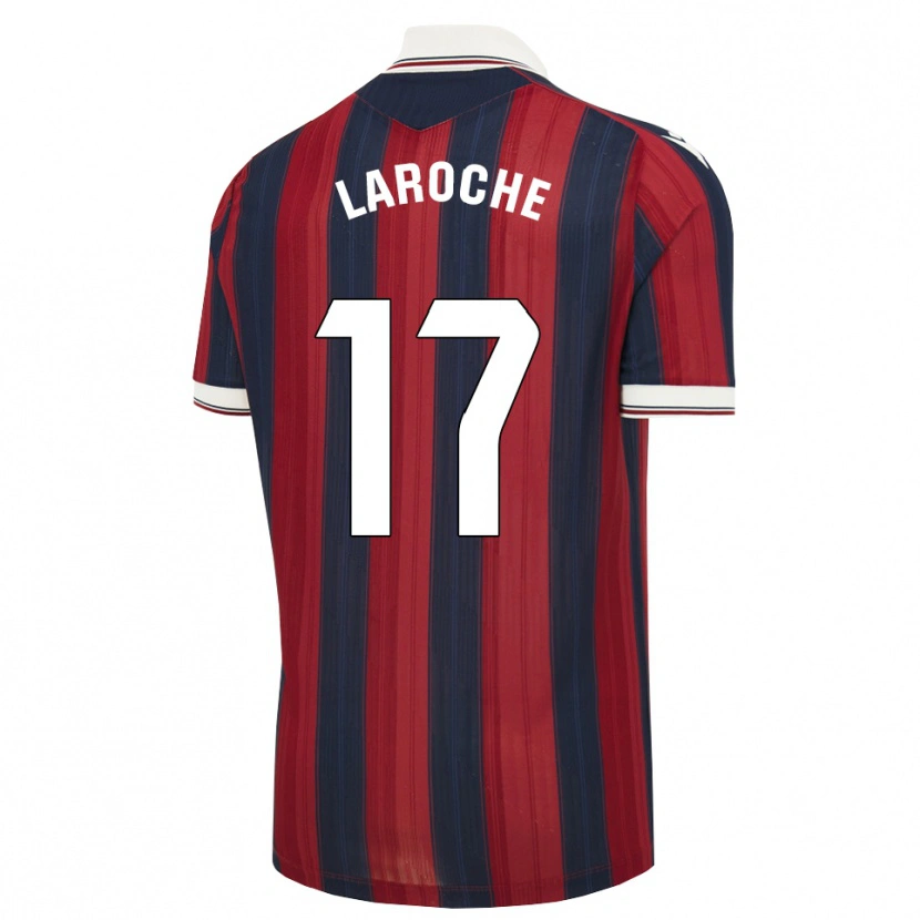 DanxenメンズXavier Laroche#17ミッドナイトブルー 赤ホームシャツ2026/27ジャージーユニフォーム
