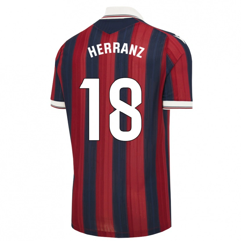 DanxenメンズAlejandro Herranz#18ミッドナイトブルー 赤ホームシャツ2026/27ジャージーユニフォーム