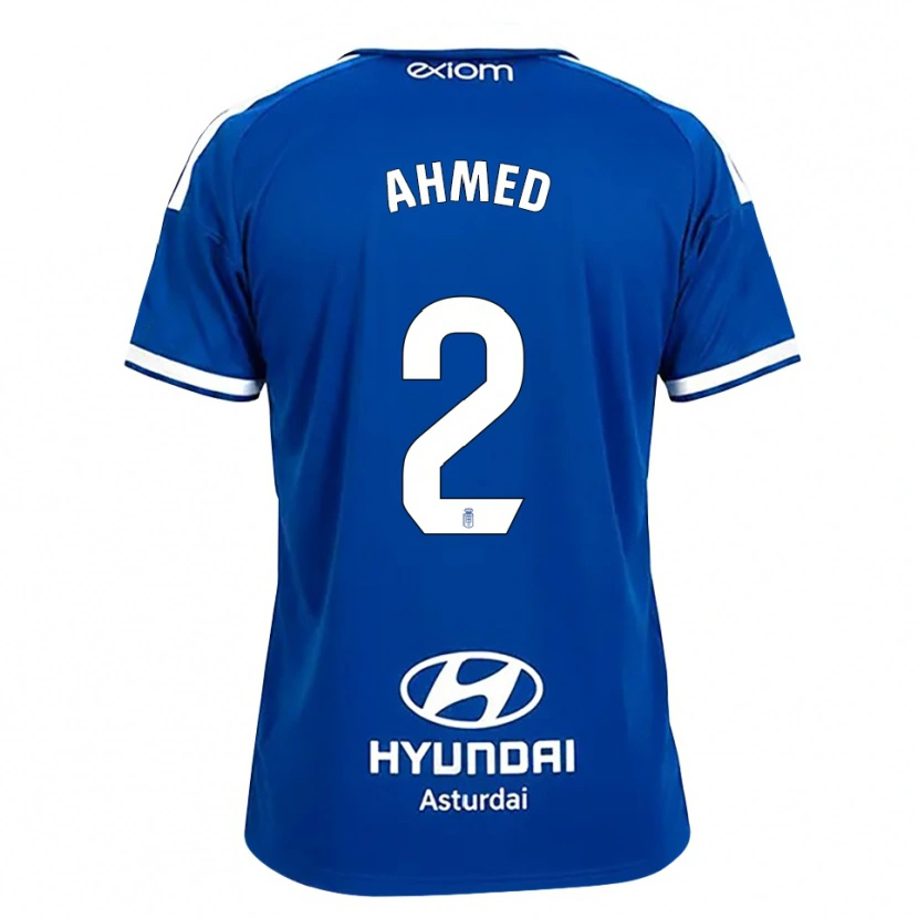 DanxenメンズAisar Ahmed#2ミディアムブルー 白ホームシャツ2026/27ジャージーユニフォーム