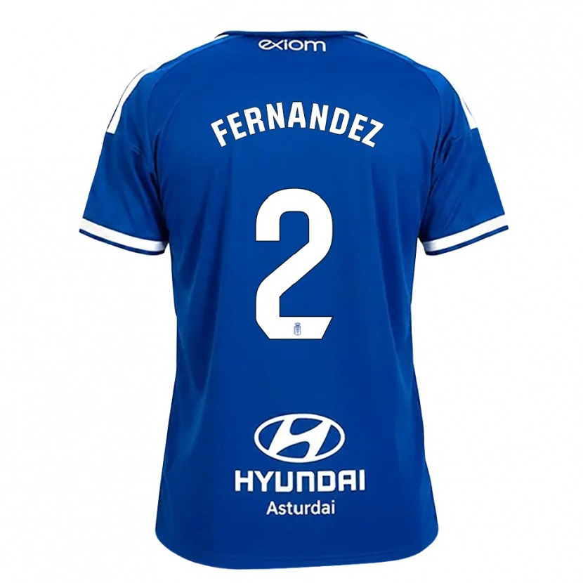 DanxenメンズAdrián Fernández#2ミディアムブルー 白ホームシャツ2026/27ジャージーユニフォーム