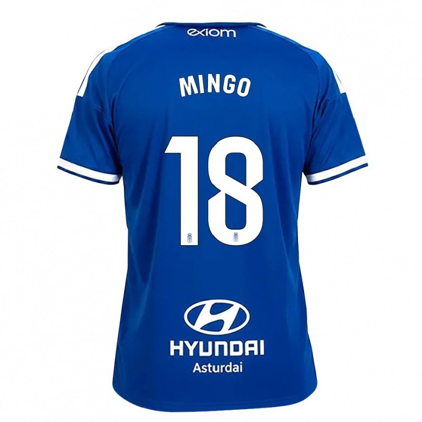DanxenメンズVíctor Mingo#18ミディアムブルー 白ホームシャツ2026/27ジャージーユニフォーム
