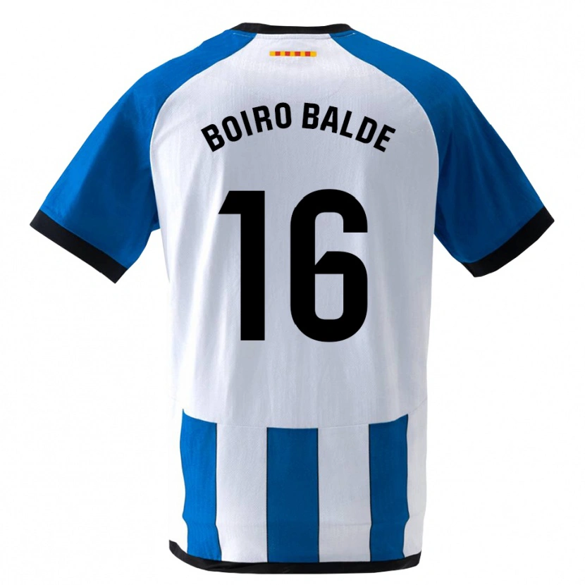 DanxenメンズIssa Boiro Balde#16ロイヤルブルー 白ホームシャツ2026/27ジャージーユニフォーム
