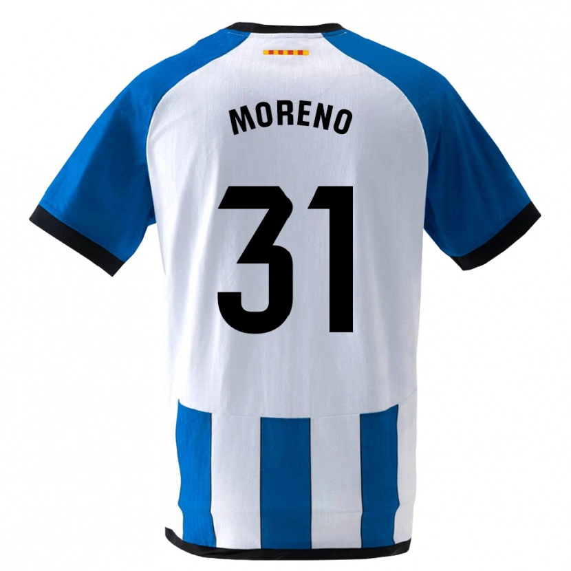 DanxenメンズJan Moreno#31ロイヤルブルー 白ホームシャツ2026/27ジャージーユニフォーム