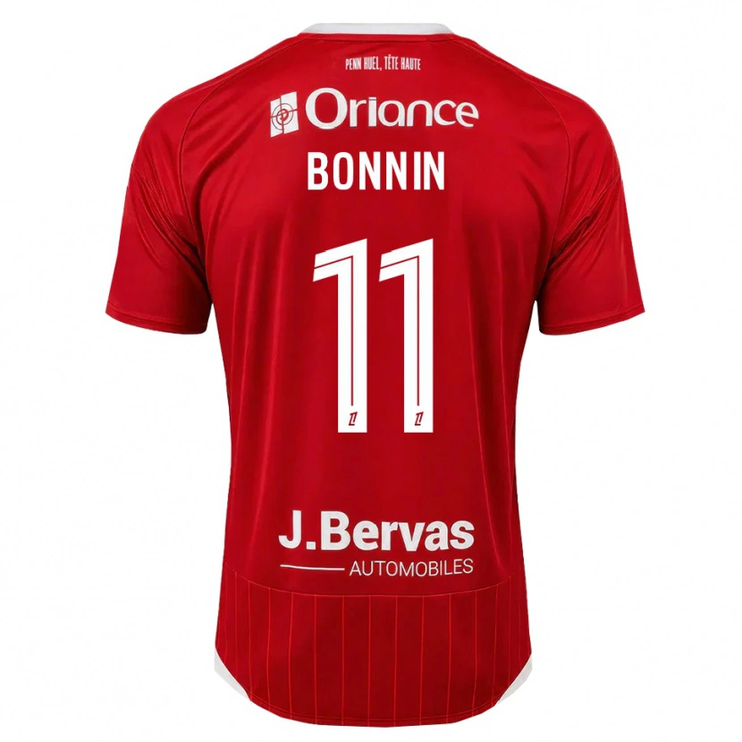 DanxenメンズLilian Bonnin#11白 赤ホームシャツ2026/27ジャージーユニフォーム