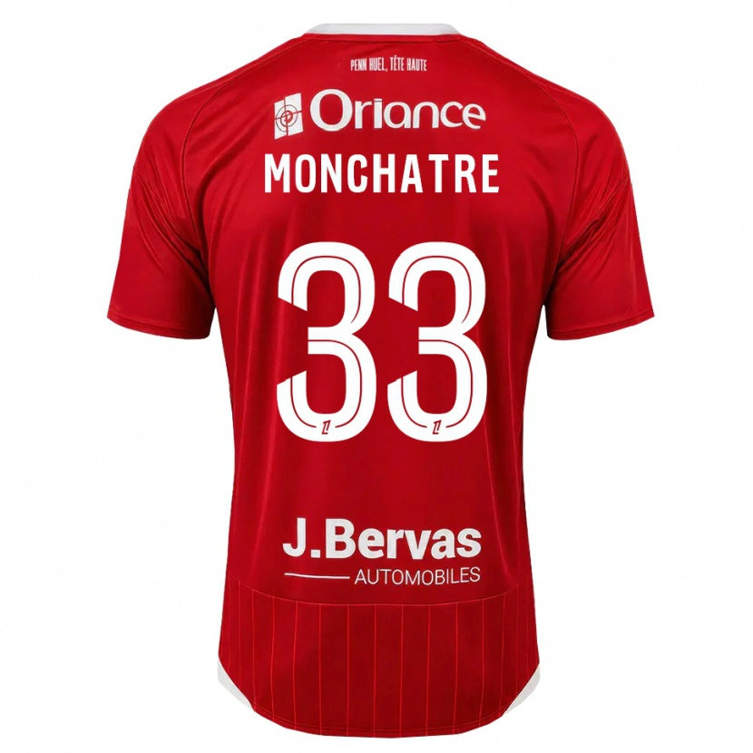 DanxenメンズEnzo Monchatre#33白 赤ホームシャツ2026/27ジャージーユニフォーム