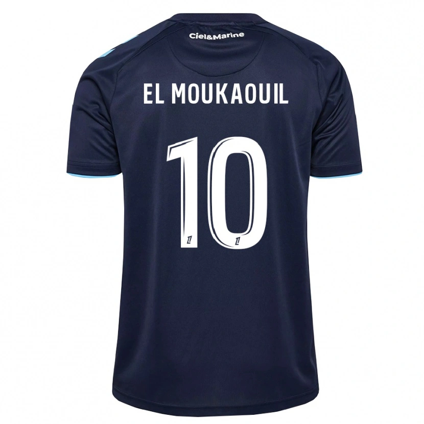 DanxenメンズMohamed El Moukaouil#10コーンフラワーブルー ミッドナイトブルーホームシャツ2026/27ジャージーユニフォーム