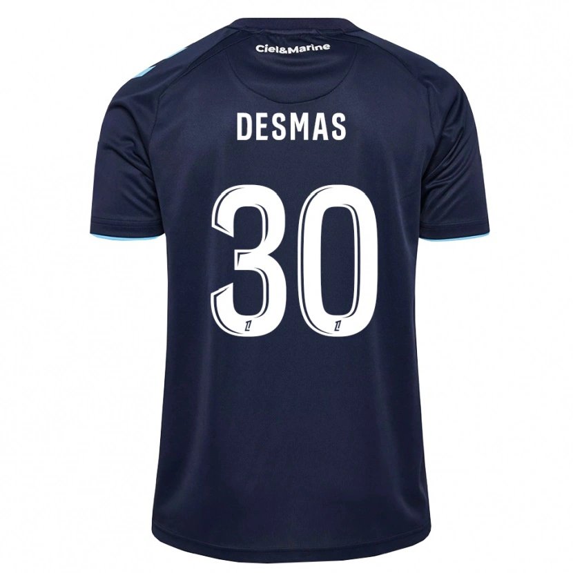DanxenメンズArthur Desmas#30コーンフラワーブルー ミッドナイトブルーホームシャツ2026/27ジャージーユニフォーム