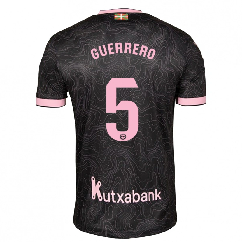 DanxenメンズÁngel Guerrero#5黒 ピンクアウェイシャツ2026/27ジャージーユニフォーム