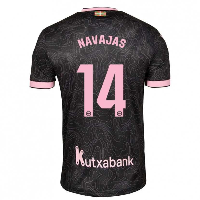 DanxenメンズLaura Navajas#14黒 ピンクアウェイシャツ2026/27ジャージーユニフォーム