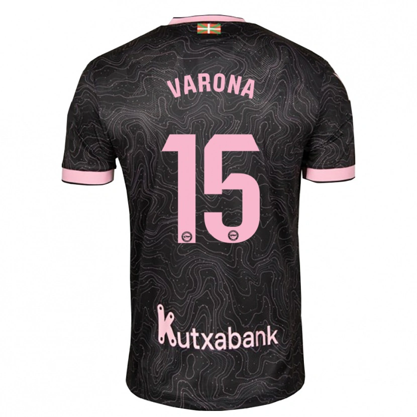 DanxenメンズAnder Varona#15黒 ピンクアウェイシャツ2026/27ジャージーユニフォーム