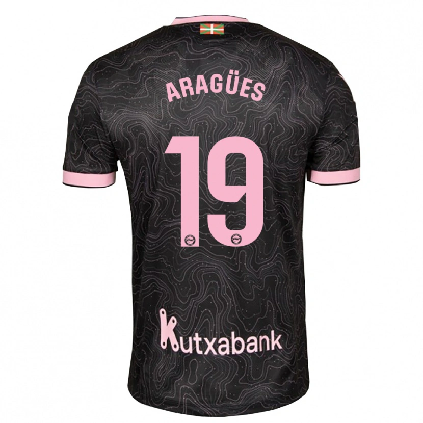 DanxenメンズChema Aragües#19黒 ピンクアウェイシャツ2026/27ジャージーユニフォーム
