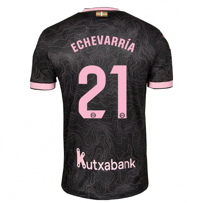 DanxenメンズMartin Echevarría#21黒 ピンクアウェイシャツ2026/27ジャージーユニフォーム