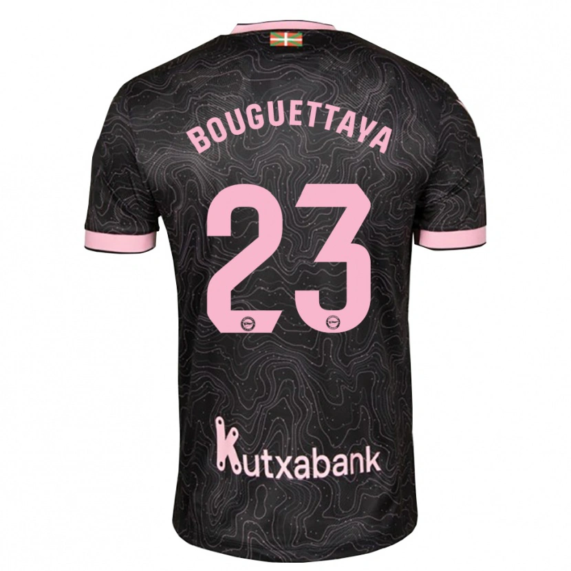 DanxenメンズTazghat Bouguettaya#23黒 ピンクアウェイシャツ2026/27ジャージーユニフォーム