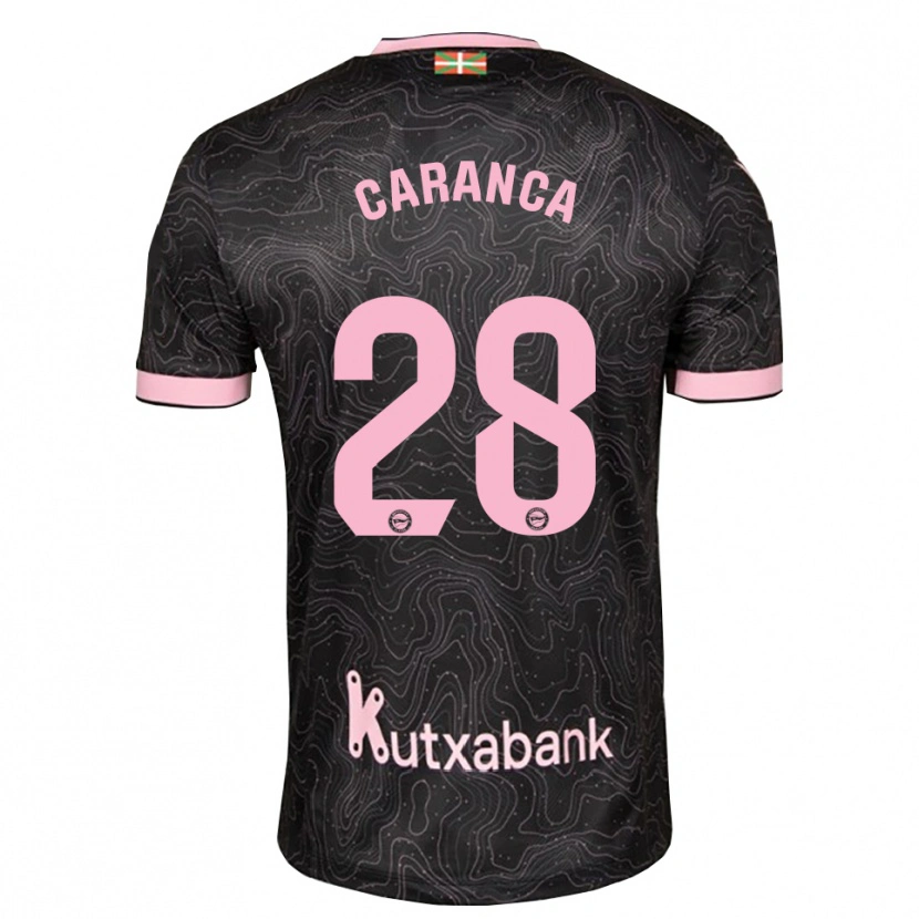 DanxenメンズSara Caranca#28黒 ピンクアウェイシャツ2026/27ジャージーユニフォーム