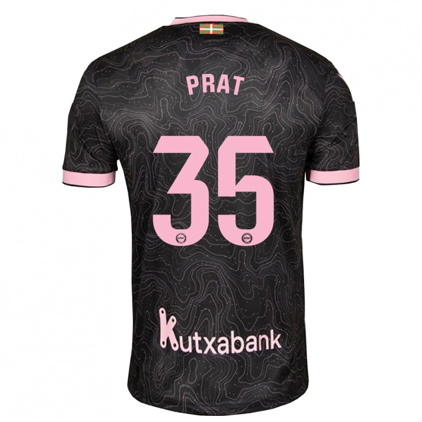 DanxenメンズJaric Prat#35黒 ピンクアウェイシャツ2026/27ジャージーユニフォーム