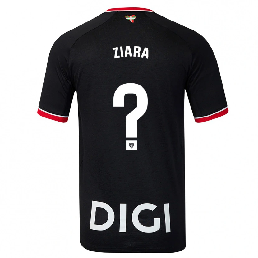 DanxenメンズZiara Vega Uribarri#0黒白赤アウェイシャツ2026/27ジャージーユニフォーム