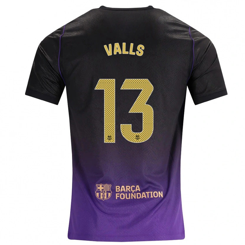 DanxenメンズGerard Valls#13紫 黄 黒アウェイシャツ2026/27ジャージーユニフォーム
