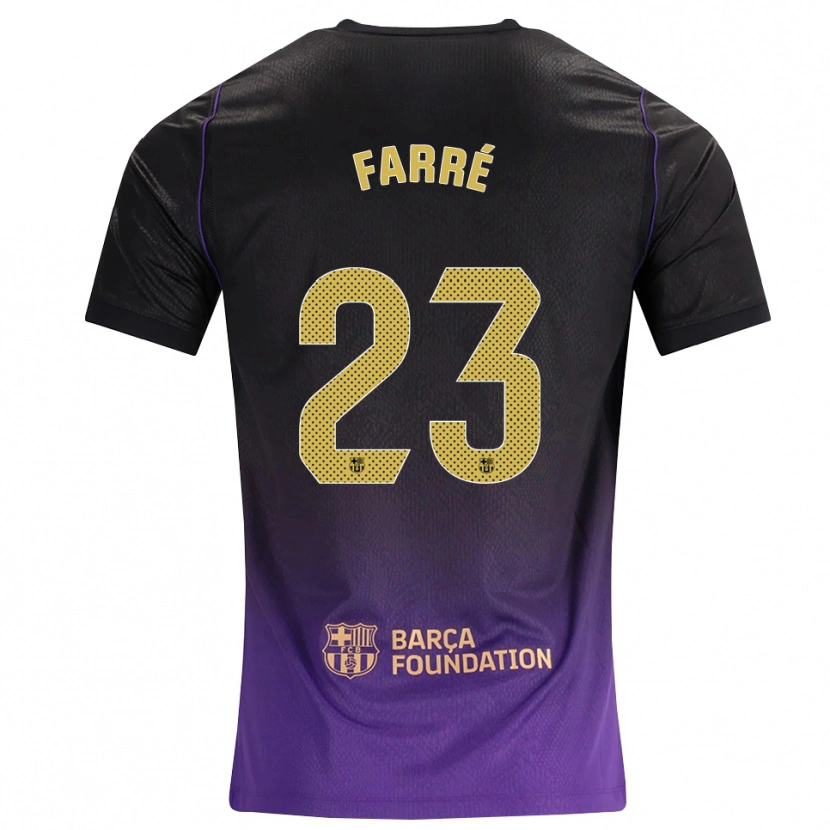 DanxenメンズLandry Farré#23紫 黄 黒アウェイシャツ2026/27ジャージーユニフォーム
