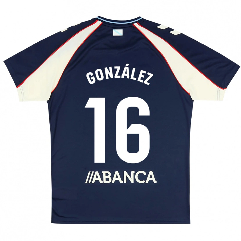 DanxenメンズHugo González#16ロイヤルブルー 赤 白アウェイシャツ2026/27ジャージーユニフォーム