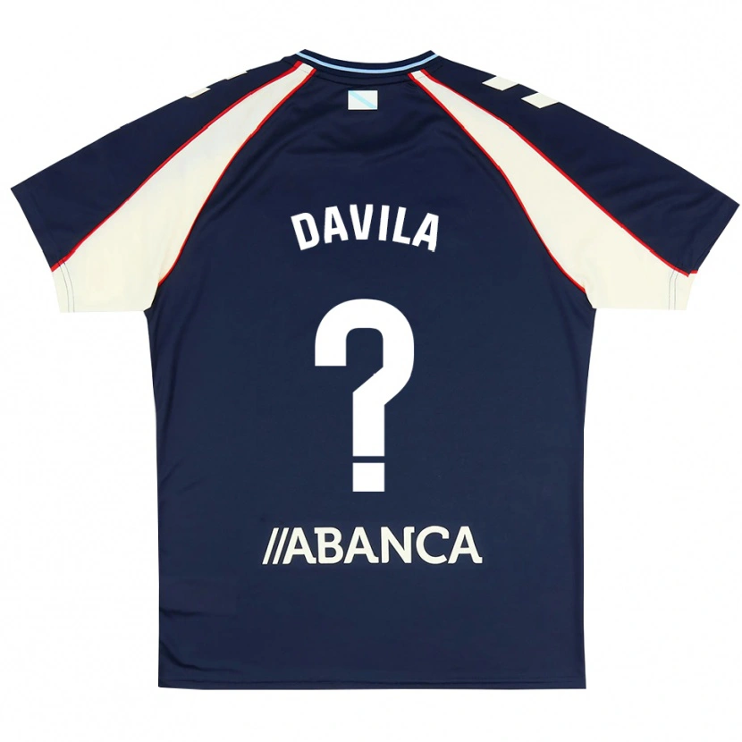 DanxenメンズÁngel Davila#0ロイヤルブルー 赤 白アウェイシャツ2026/27ジャージーユニフォーム