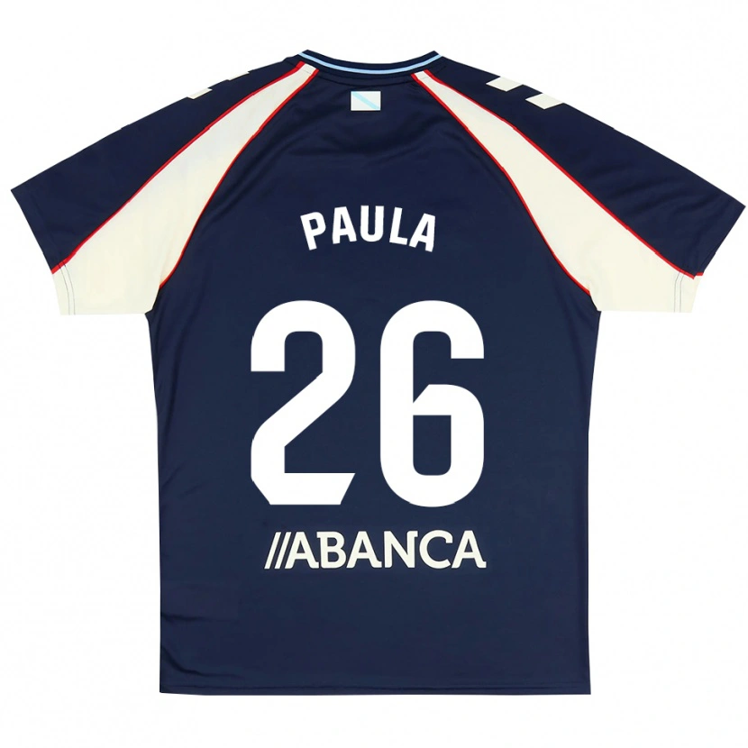 DanxenメンズPaula Rodríguez#26ロイヤルブルー 赤 白アウェイシャツ2026/27ジャージーユニフォーム
