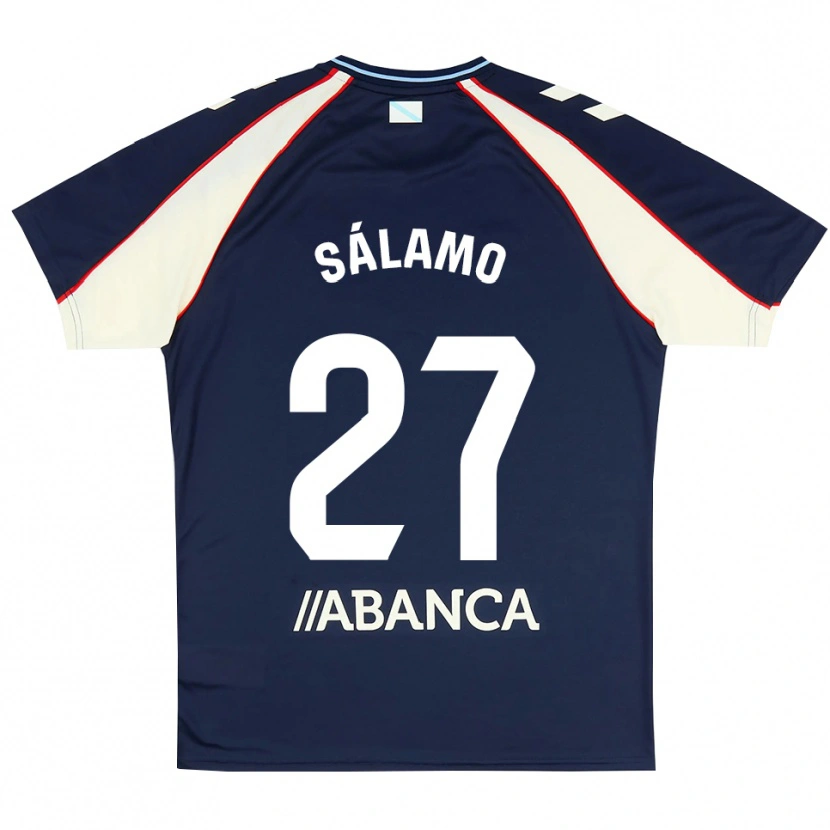 DanxenメンズJorge Sálamo#27ロイヤルブルー 赤 白アウェイシャツ2026/27ジャージーユニフォーム