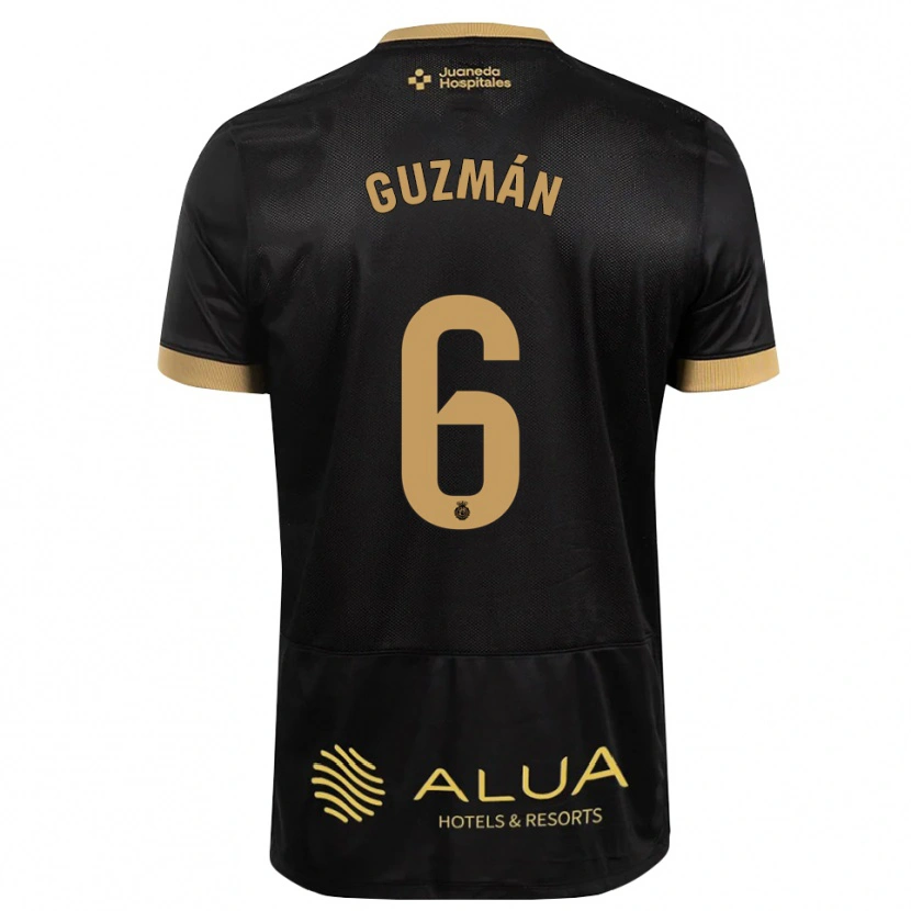 DanxenメンズSamuel Guzmán#6黒 サンディブラウン バーリーウッドアウェイシャツ2026/27ジャージーユニフォーム